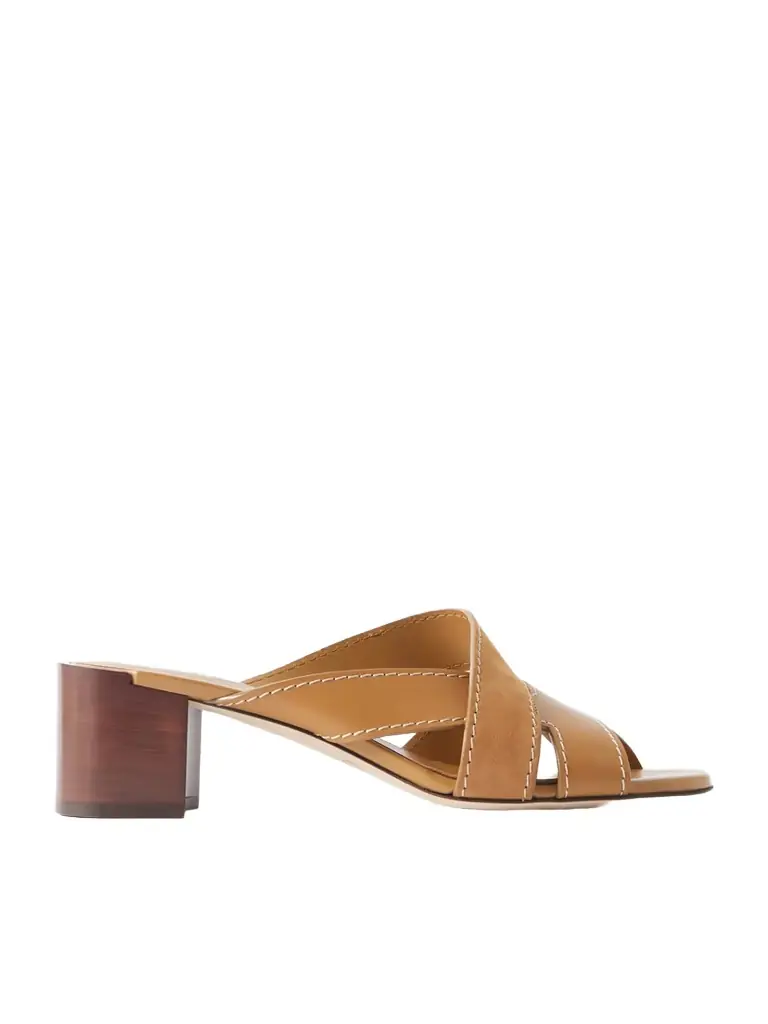 Tod's Suede And Leather Mules