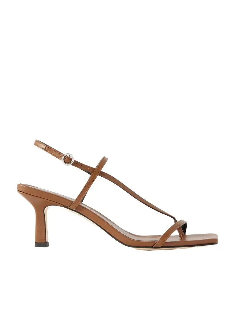 aeyde Elise Leather Slingback Sandals