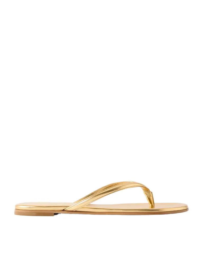 Calypso Metallic Leather Sandals