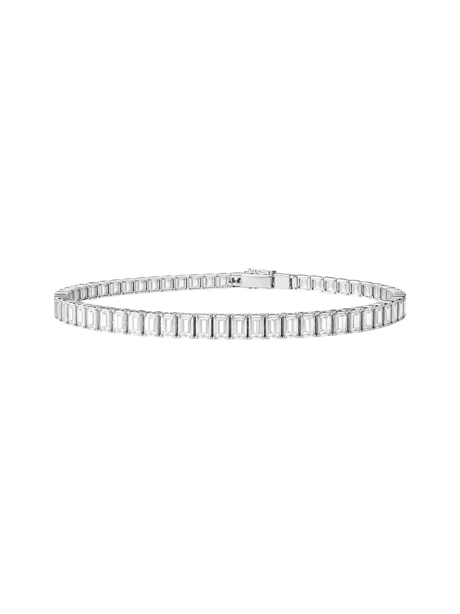 Wish Fine Jewelry 8.25ct Diamond 18K Gold Tennis Bracelet