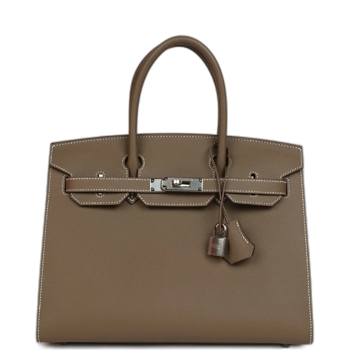 hermes Hermes Birkin Sellier 30 Etoupe Epsom Palladium Hardware