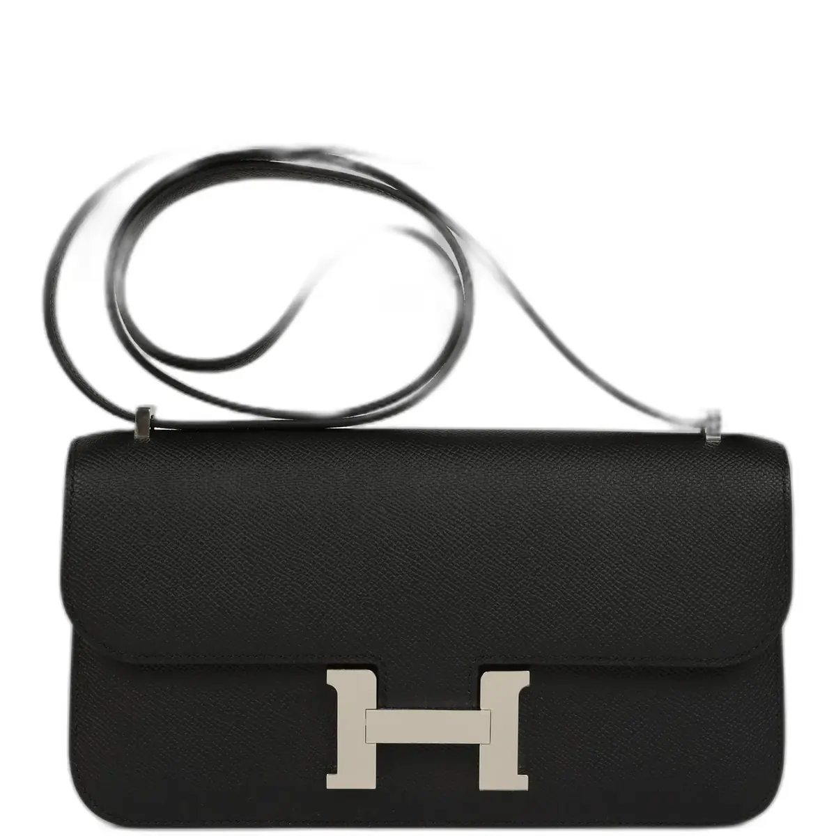 hermes Hermes Constance Elan Black Epsom Palladium Hardware