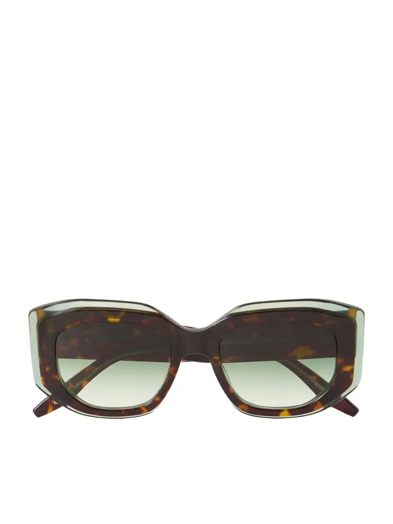 BARTON PERREIRA Crescendo Square-frame Tortoiseshell Acetate Sunglasses