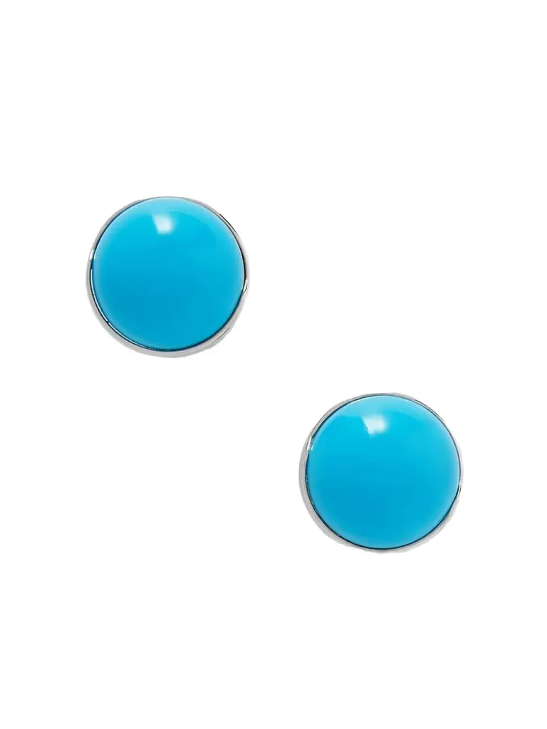 Alaïa Sphere Silver-tone And Enamel Earrings