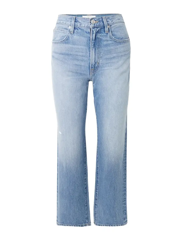 SLVRLAKE London Crop High-rise Straight-leg Jeans