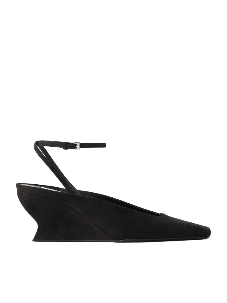 Alaïa 60 Suede Wedge Pumps