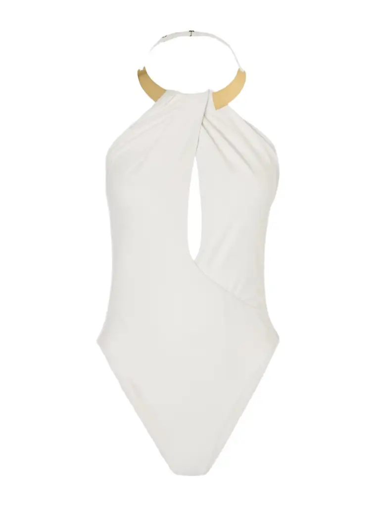 Simkhai Bindi Embellished Cutout Swimsuit