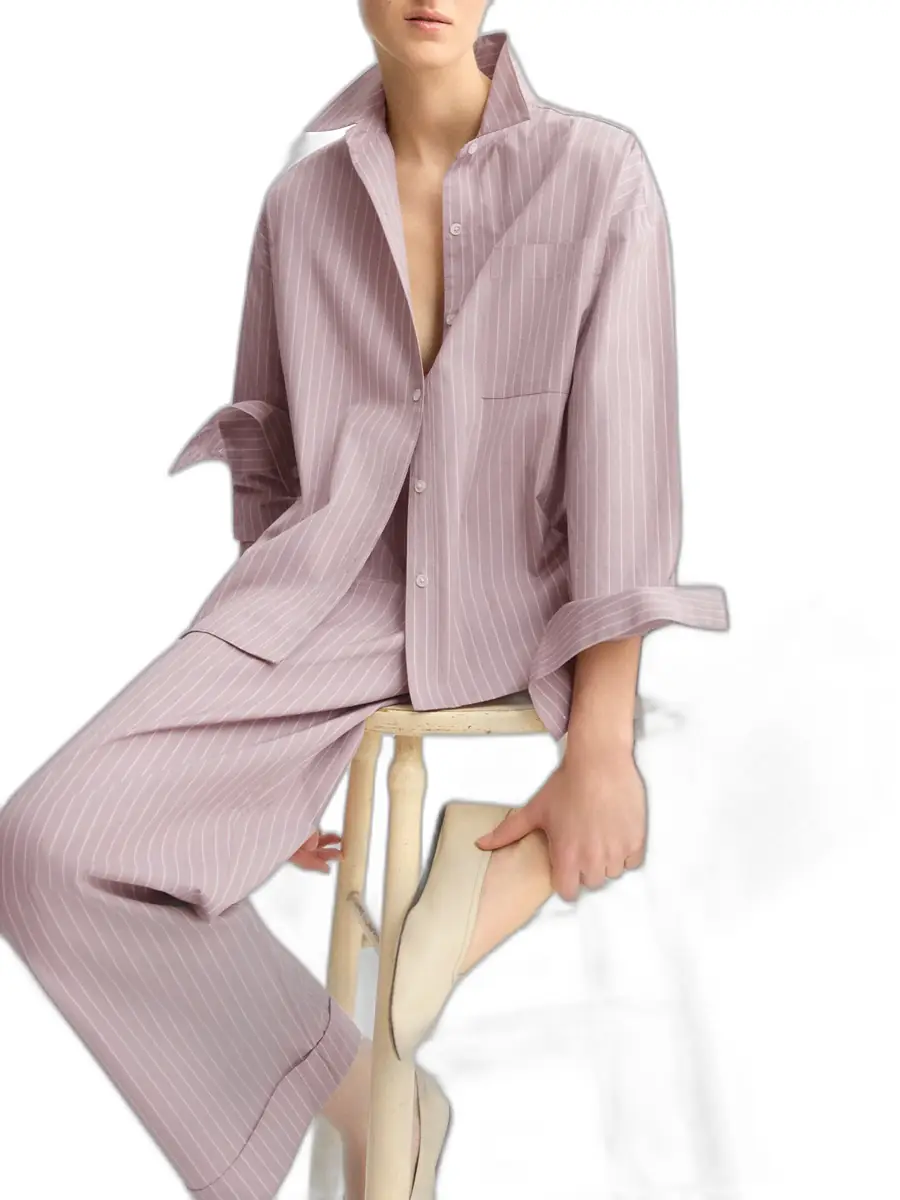 ARLO MOTT Watts Striped Side Button Shirt