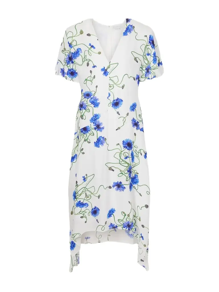 Stella McCartney Floral-print Crepon Midi Dress