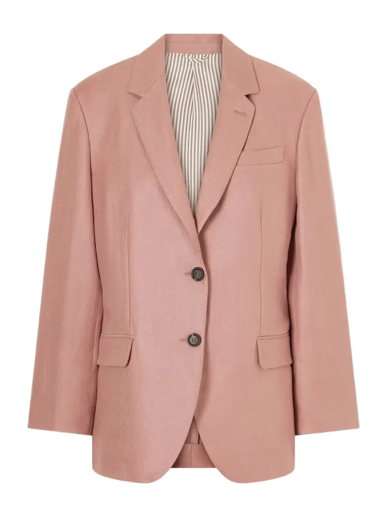 Brunello Cucinelli Single-breasted Linen-twill Blazer