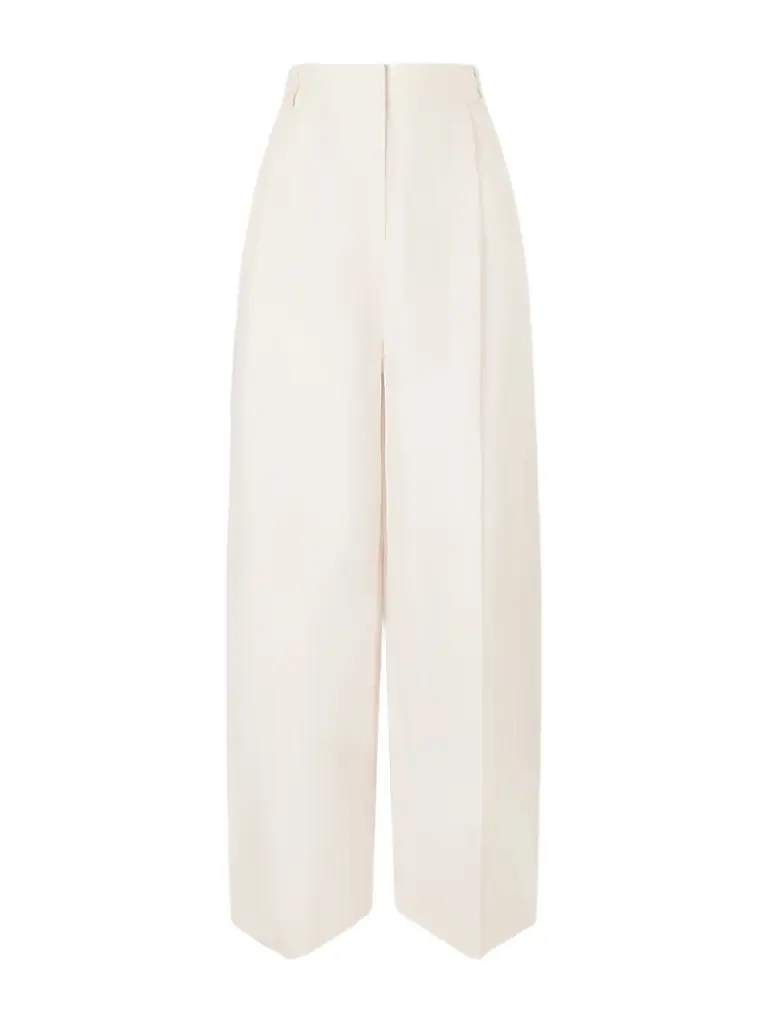 Loro Piana Lodger Linen And Wool-blend Wide-leg Pants