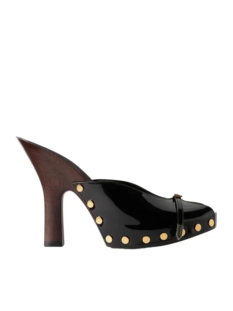 Versace Sassi Patent-leather Clogs
