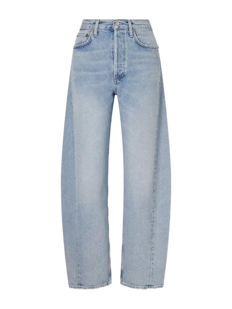 AGOLDE Luna Pieced High-rise Wide Leg Jeans