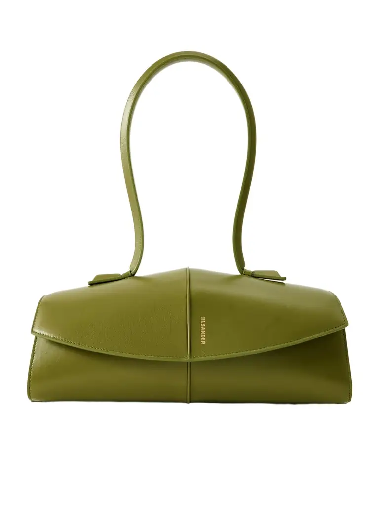 Jil Sander Linea Leather Shoulder Bag