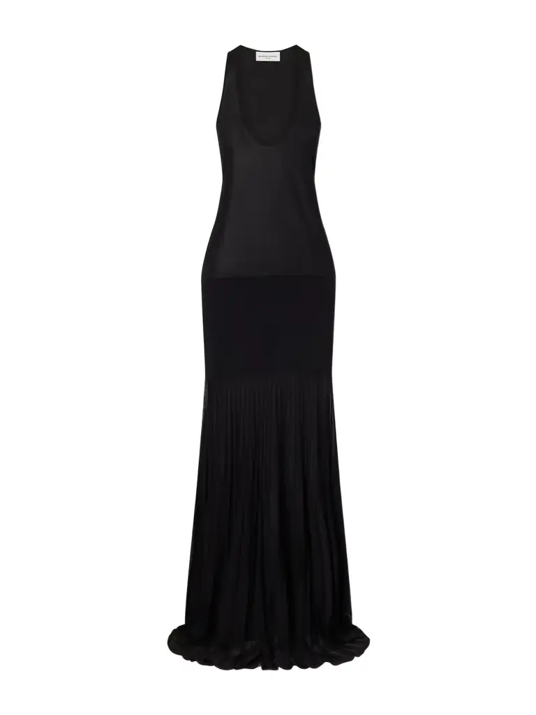 Brandon Maxwell Delphine Stretch-knit Gown