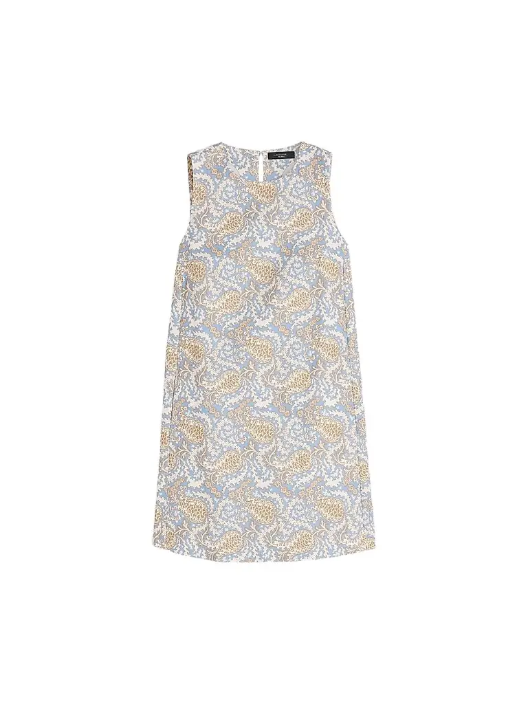 Weekend Max Mara Women's Printed Cotton Basketweave A-Line Dress - Light Blue