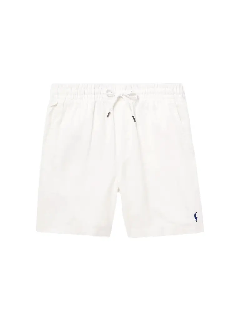 Polo Ralph Lauren Prepster Straight-Leg Logo-Embroidered Linen Drawstring Shorts - Men