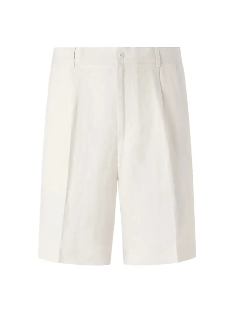 Rubinacci Straight-Leg Pleated Cotton Shorts - Men