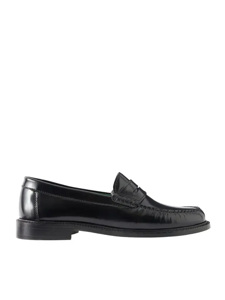 Vinny's Yardee Polished-Leather Penny Loafers - Men