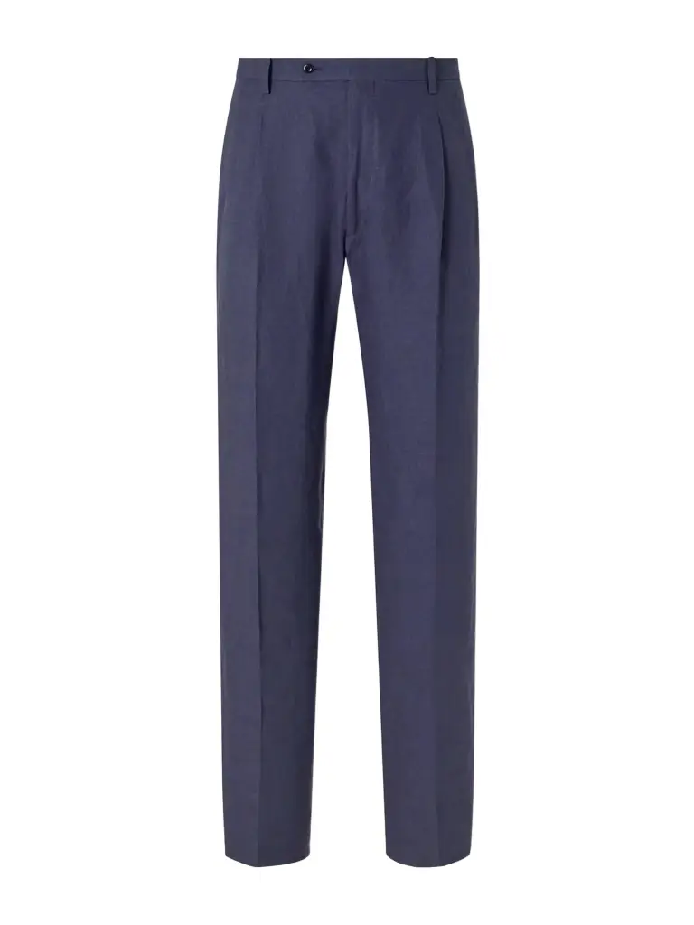Rubinacci Ciro Straight-Leg Linen Suit Trousers - Men