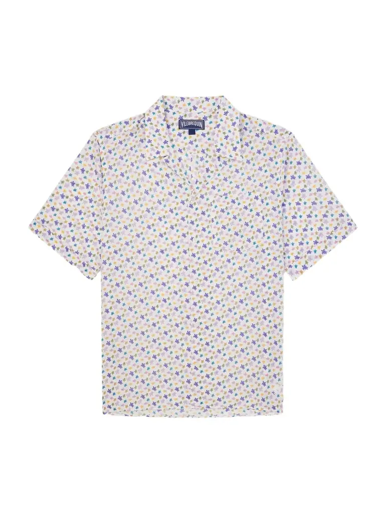 Vilebrequin Charli Camp-Collar Printed Organic Cotton Shirt - Men