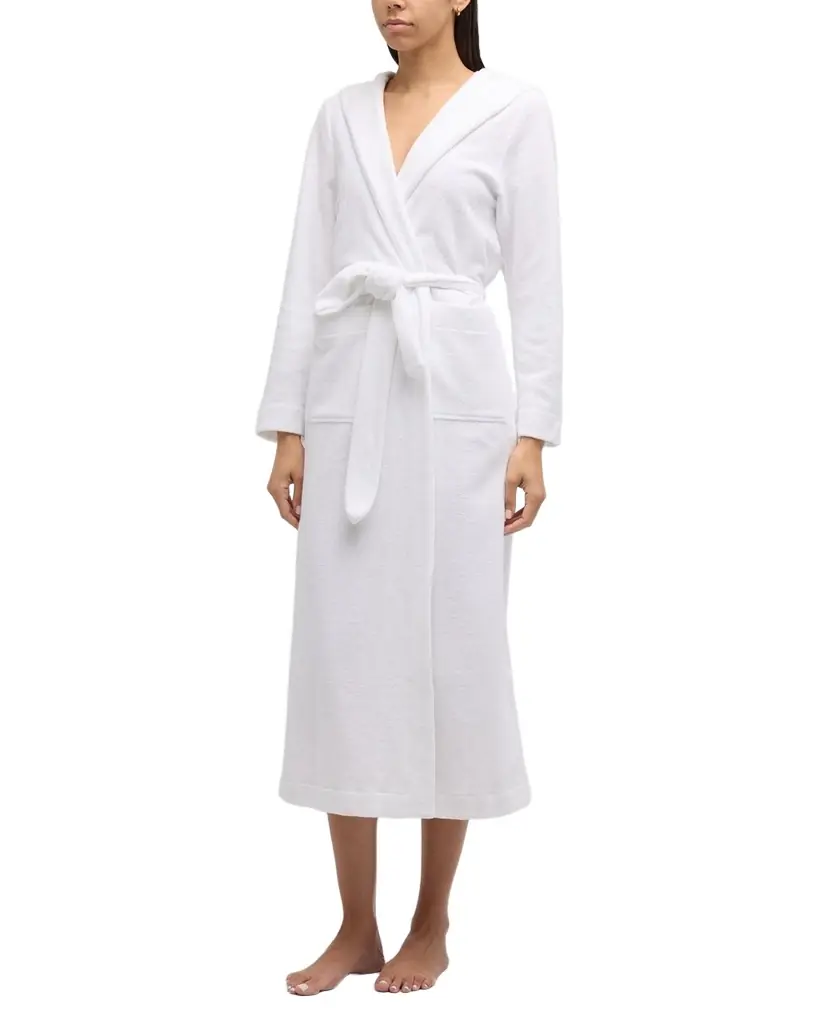 Hanro Hooded Plush Long Robe
