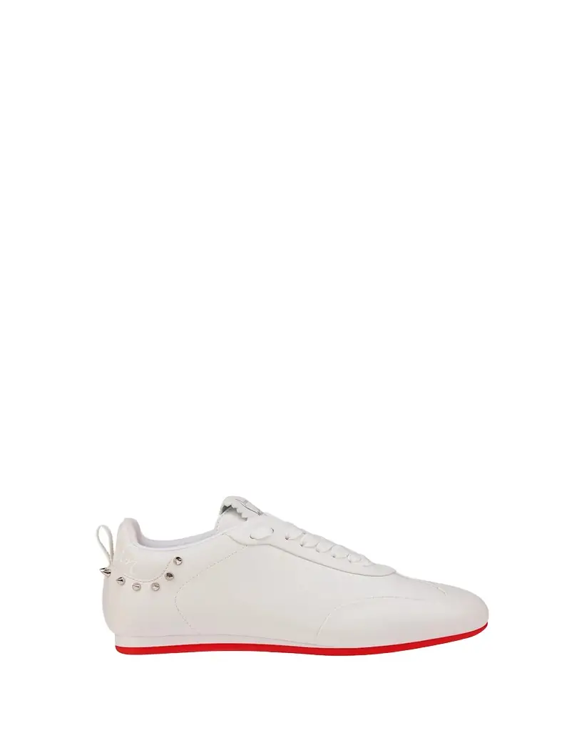 Christian Louboutin Eleonora Leather Red Sole Low-Top Sneakers