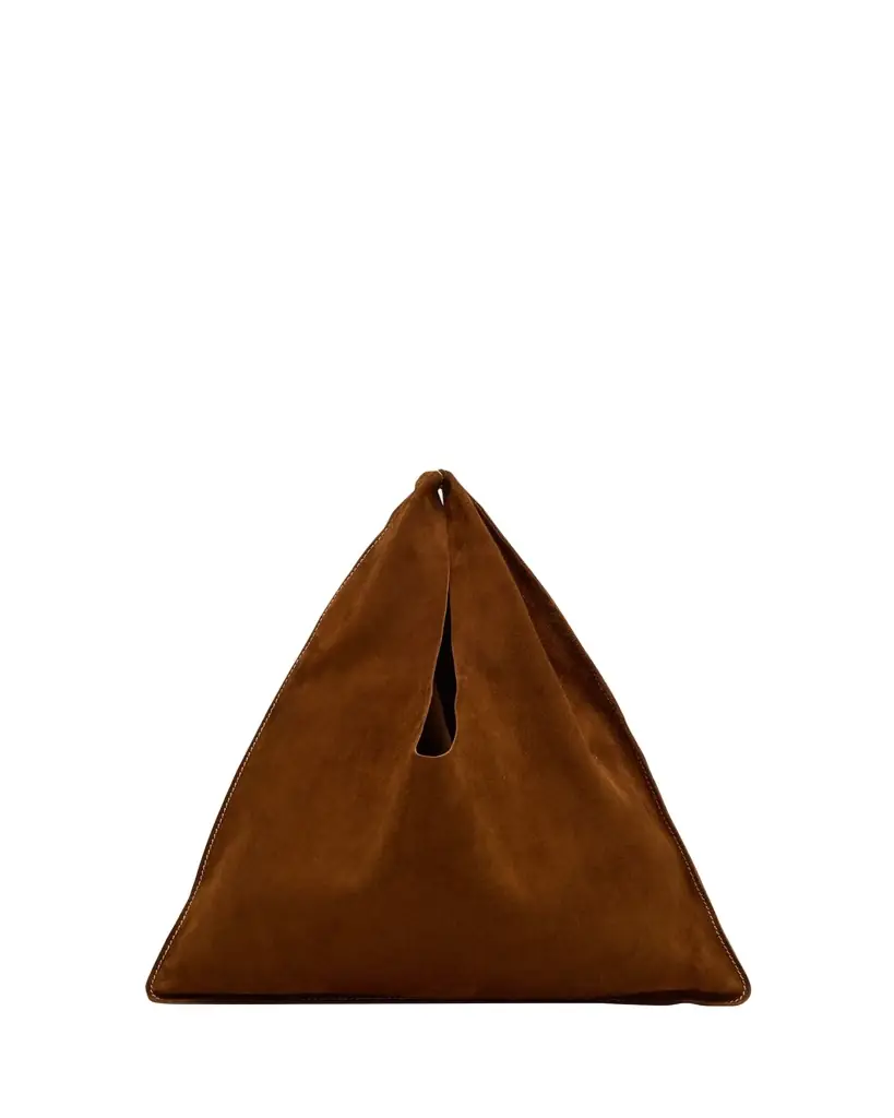 THE ROW Bindle Small Shoulder Bag in Suede