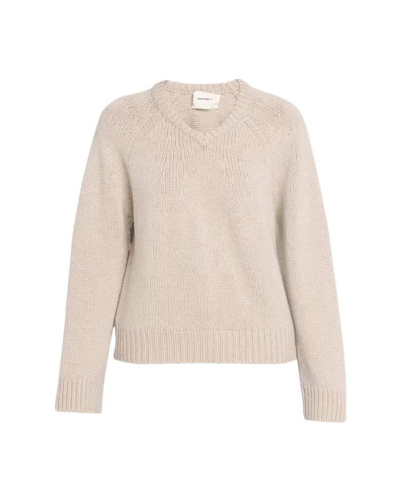 Lisa Yang Oia Cashmere V-Neck Sweater