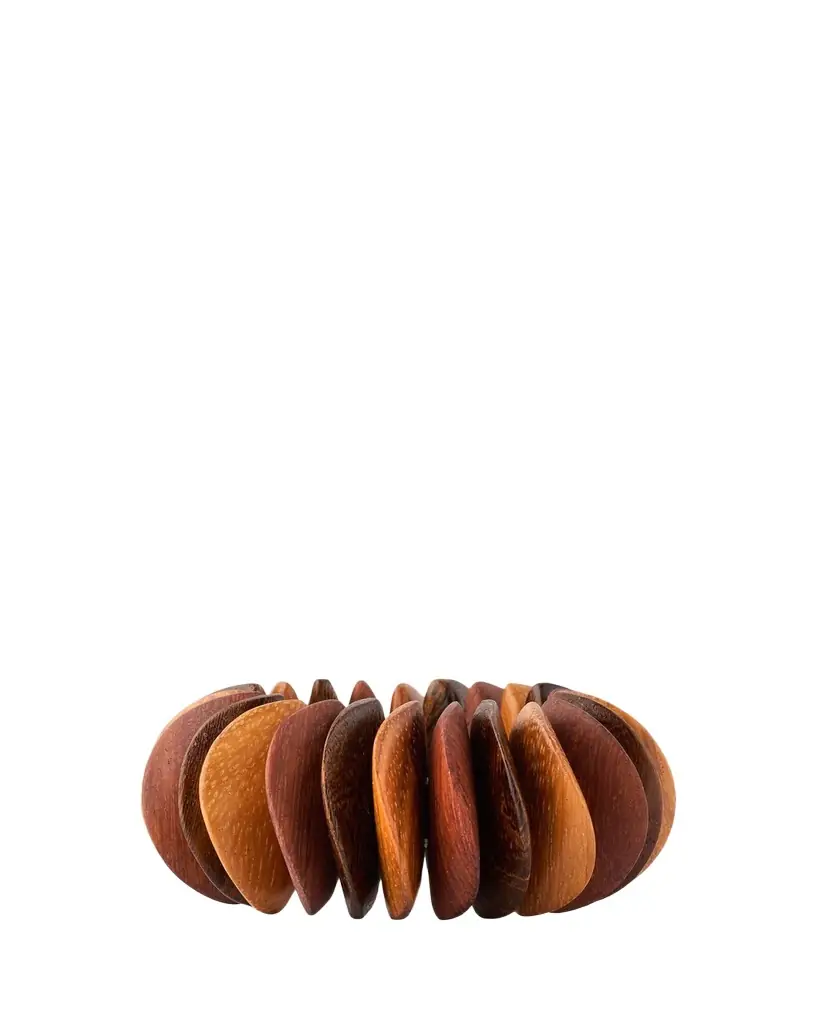 Ben-Amun Stretch Two-Tone Wooden Bracelet