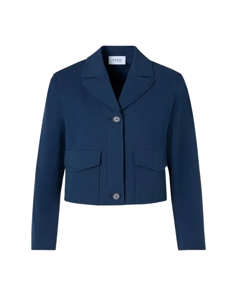 Akris punto Cotton Seersucker Jacket