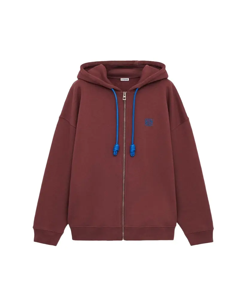 Loewe Men's Anagram Zip-Up Hoodie