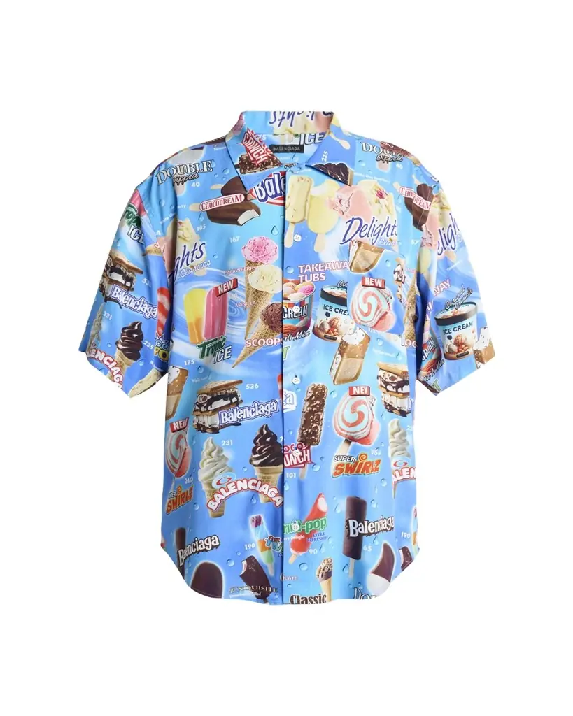 Balenciaga Men's Sweet Treat Short-Sleeve Shirt
