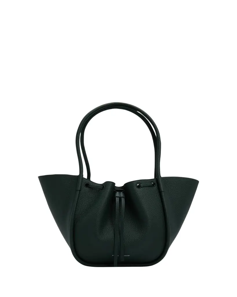 Proenza Schouler Large Ruched Pebbled Leather Tote Bag