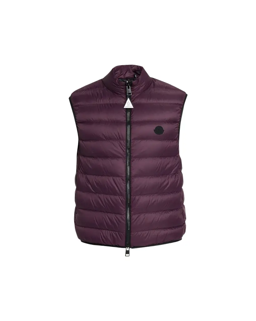 Moncler Men's Full-Zip Nylon Quilted Vest