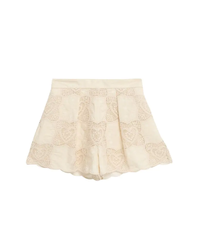 Zimmermann Wanderlust Crochet Cotton-Blend Shorts