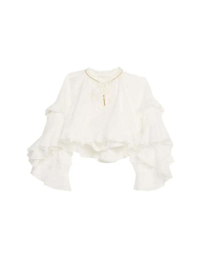 Zimmermann Daylight Ruffle Blouse