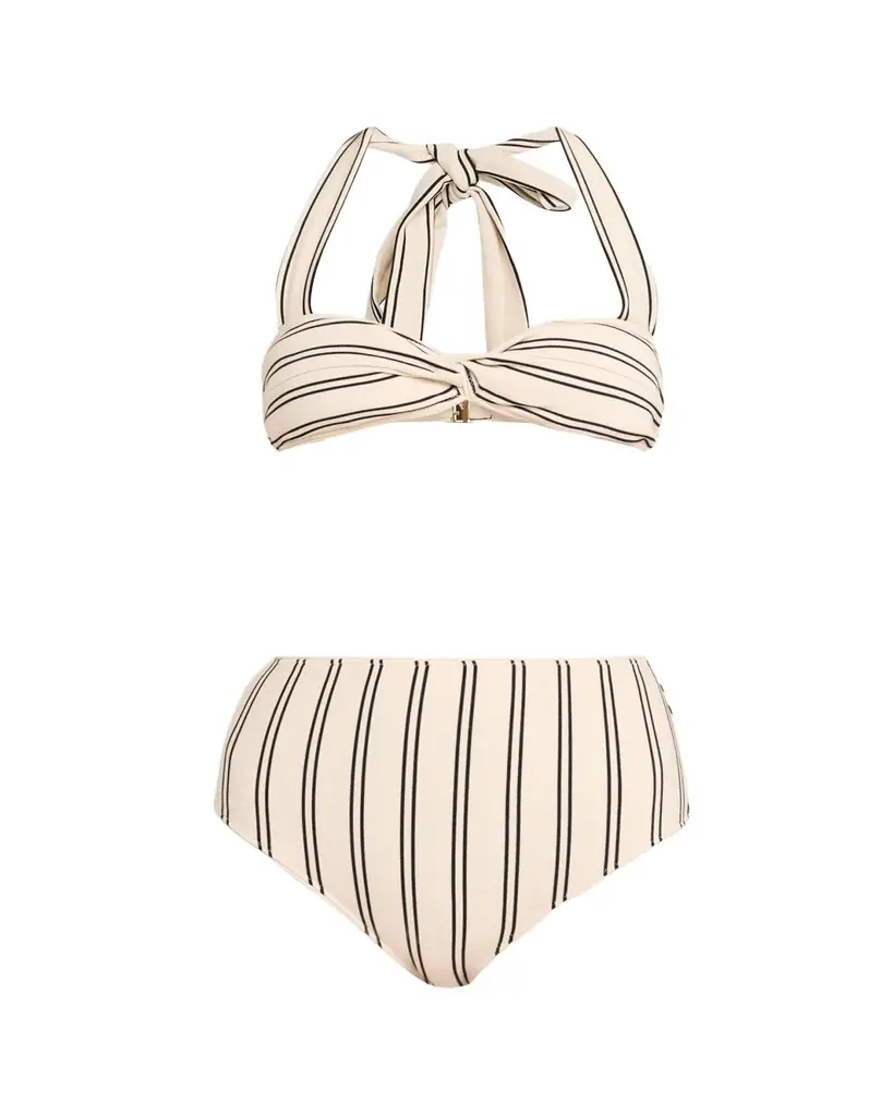 Zimmermann Daylight Twist Knit Two-Piece Swimsuit