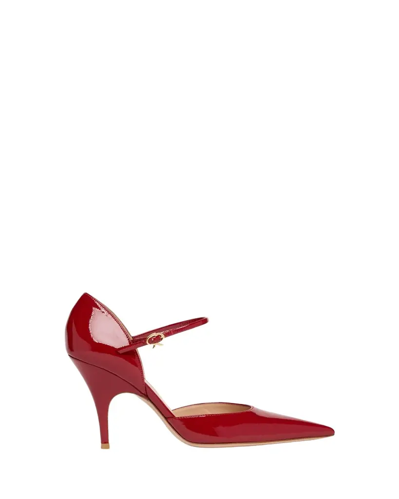 Gianvito Rossi 95mm Sofia Patent Leather d'Orsay Pumps