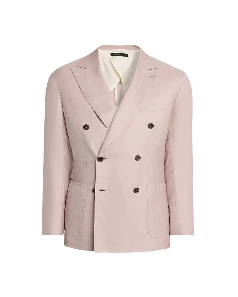 Brioni Men's Soffio Cashmere Double-Breasted Jacket