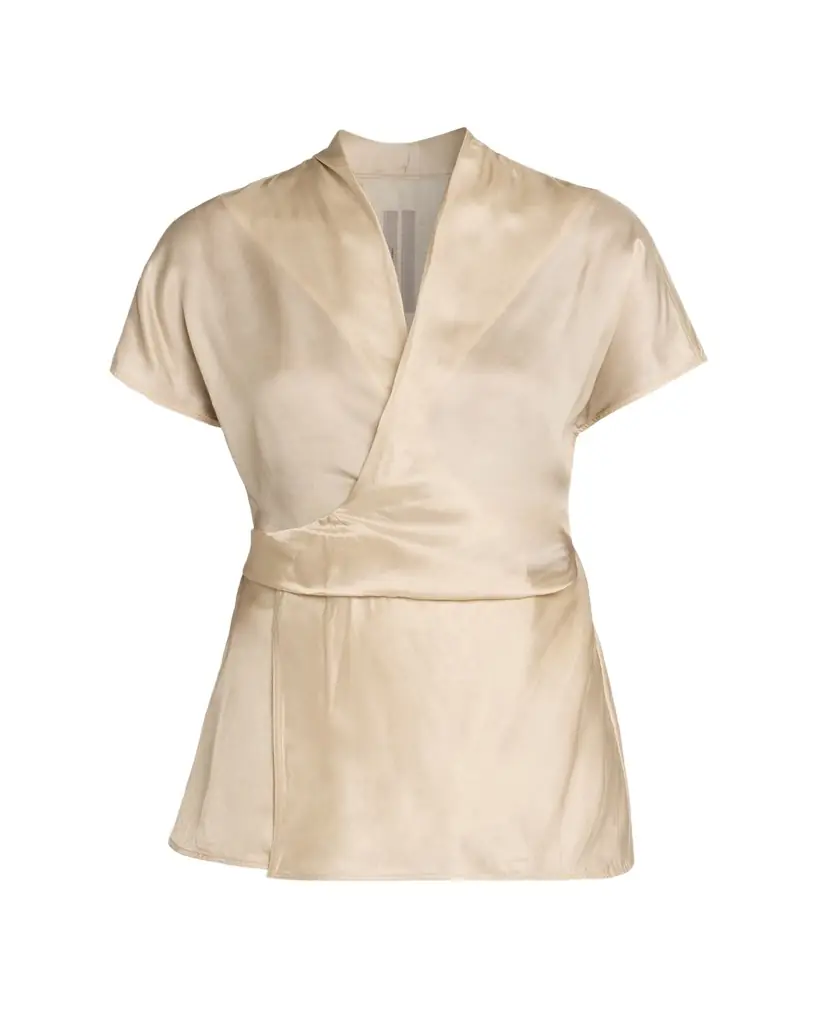 Rick Owens Short-Sleeve Wrap Top