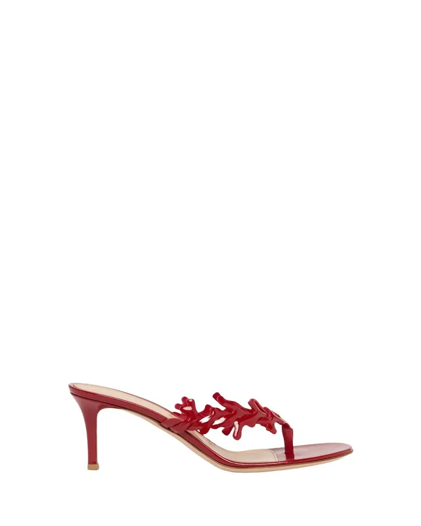 Gianvito Rossi 70mm Ocean Patent Leather Thong Sandals