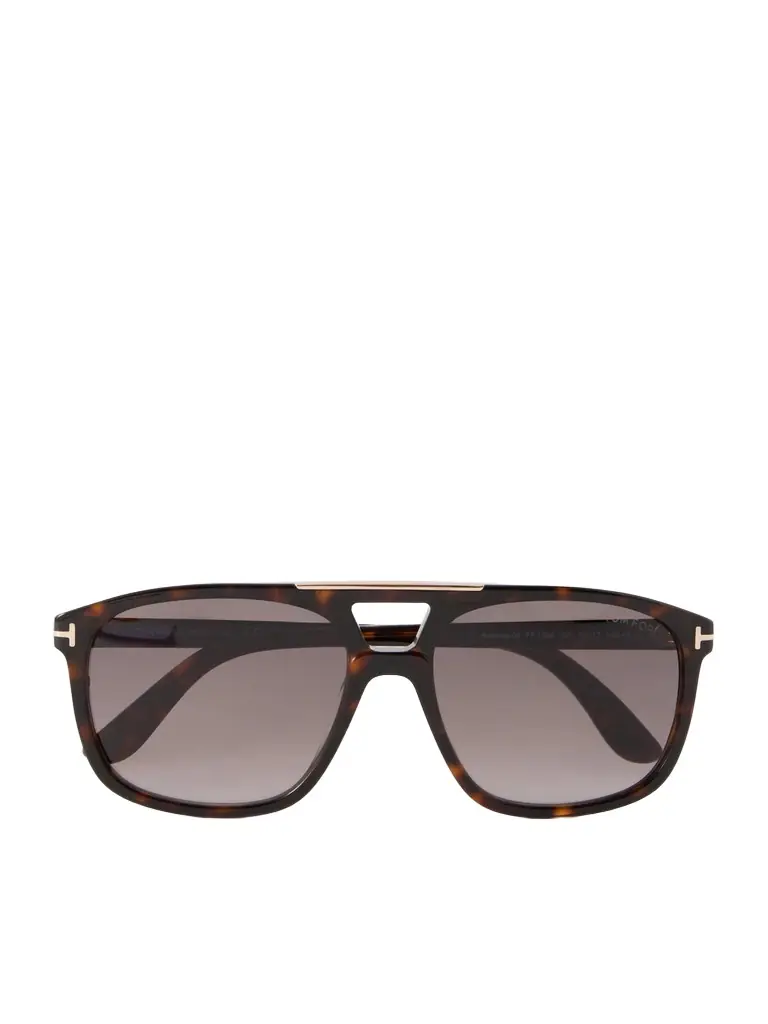 Tom Ford Briana Aviator-style Tortoiseshell Acetate Sunglasses
