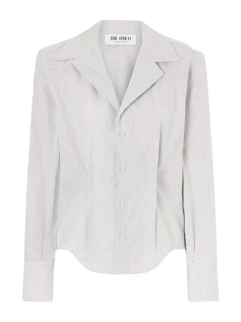 The Attico Checked Cotton-poplin Shirt