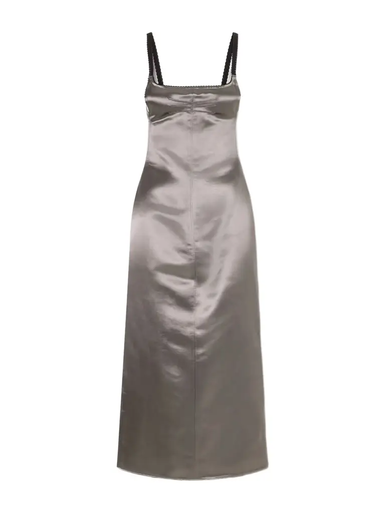 The Attico Satin Midi Dress