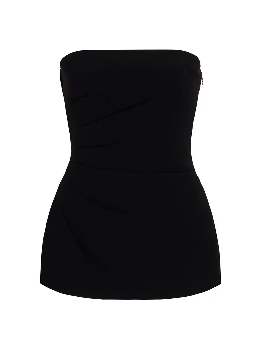 Proenza Schouler Damea Matte Double Crepe Strapless Top