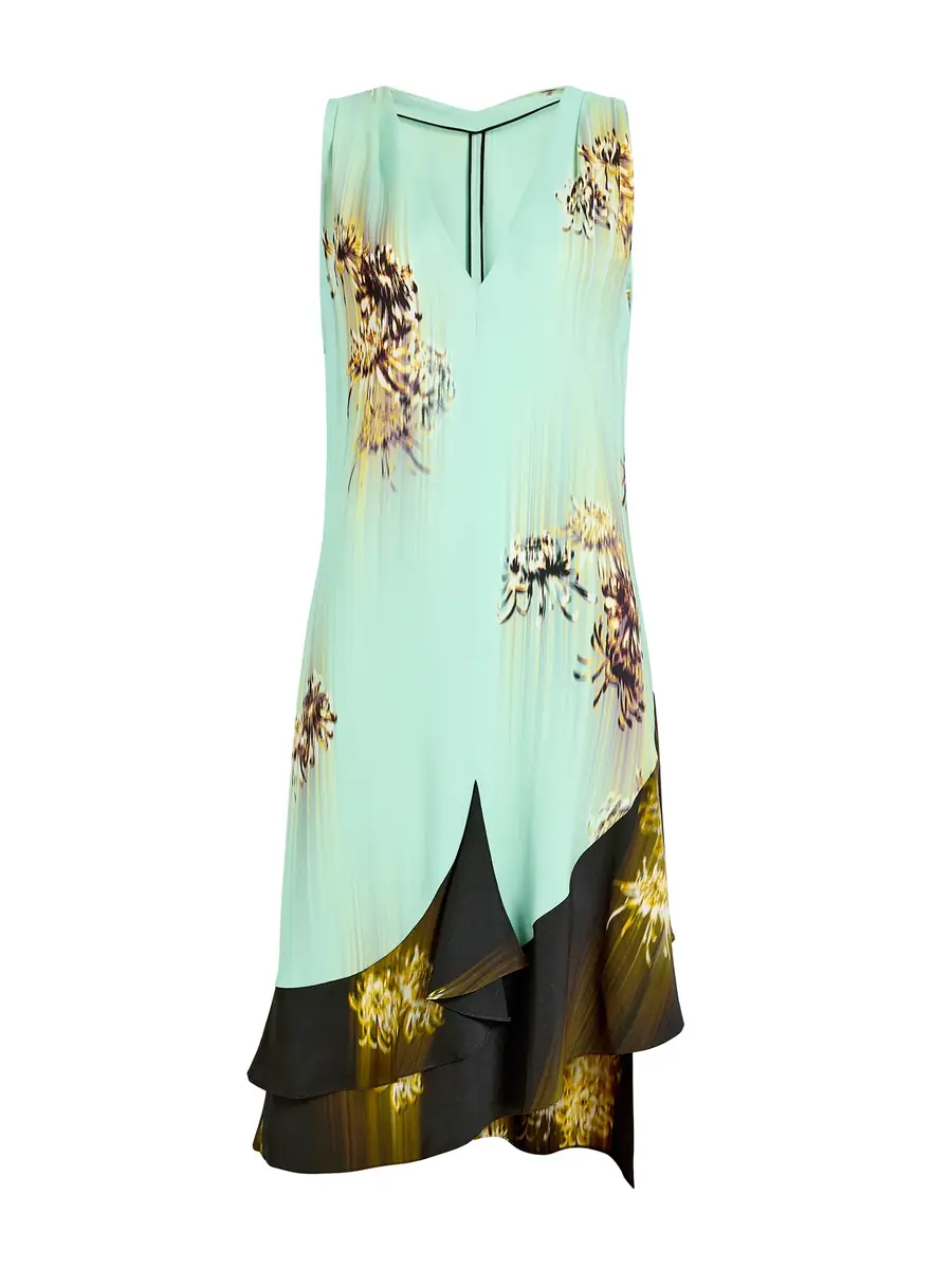 Proenza Schouler Rhetta Printed Viscose Cady Dress