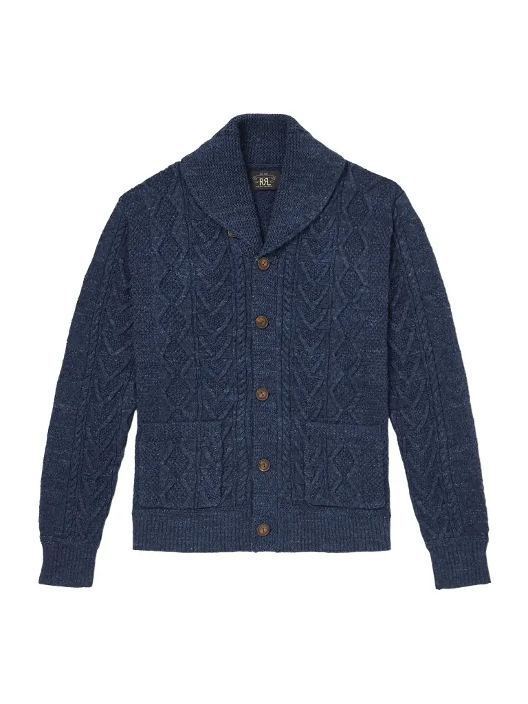 RRL Cable-Knit Cotton Cardigan - Men