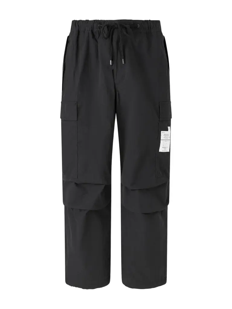 Neighborhood Wide-Leg Cotton-Blend Ripstop Drawstring Cargo Trousers - Men