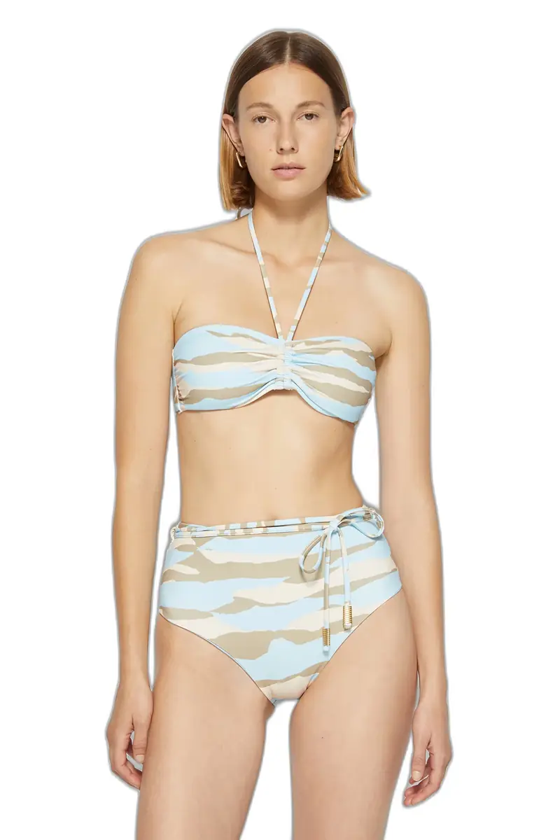 Simkhai Adelina Printed Bikini Top